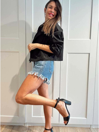 Gabardina Corta KARENE Negro HEVE