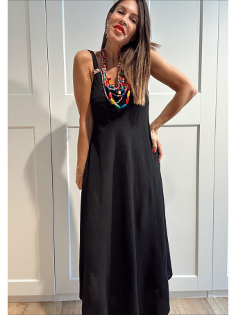 Vestido Evasé Pieza Metal ANKENY Negro HEVE