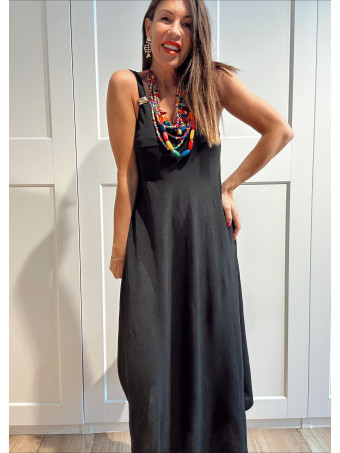 Vestido Evasé Pieza Metal ANKENY Negro HEVE