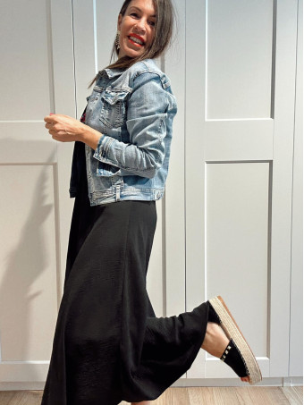 Vestido Evasé Pieza Metal ANKENY Negro HEVE