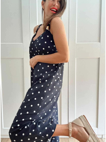 Mono Cropped Lunares CADELLE Marino HEVE