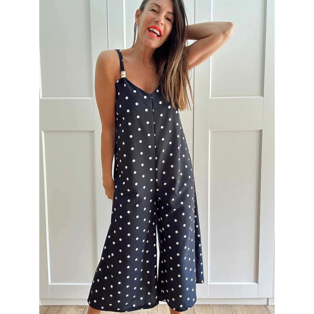 Mono Cropped Lunares CADELLE Marino HEVE