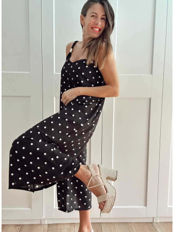 Mono Cropped Lunares CADELLE Negro HEVE