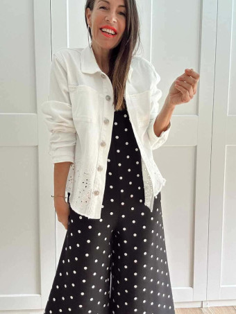Mono Cropped Lunares CADELLE Negro HEVE
