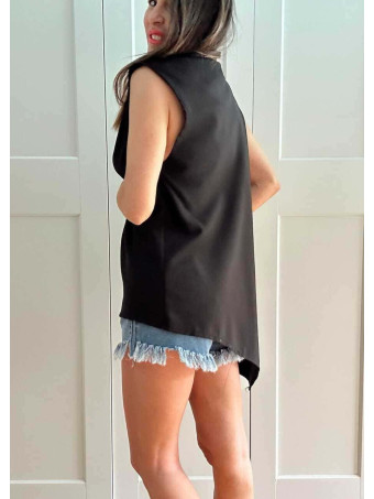 Capa Asimétrica MILOVA Negro HEVE