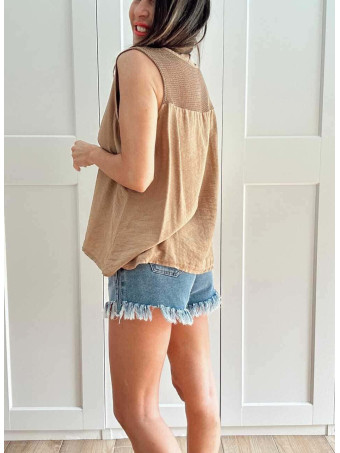 Cuerpo Maxi-Botones LEMARO Camel HEVE