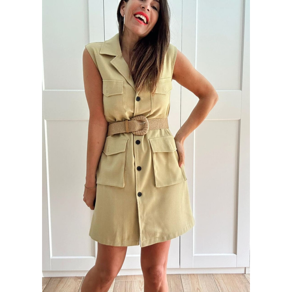 Vestido Pichi con Cinturón SÁNGALO Lima HEVE
