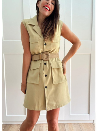 Vestido Pichi con Cinturón SÁNGALO Lima HEVE