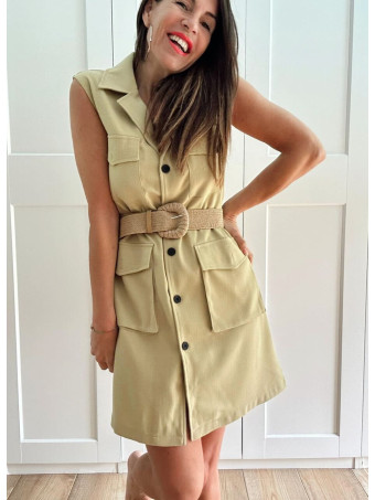 Vestido Pichi con Cinturón SÁNGALO Lima HEVE