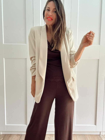 Conjunto Cuerpo y Pantalón SELENDRA Marrón HEVE