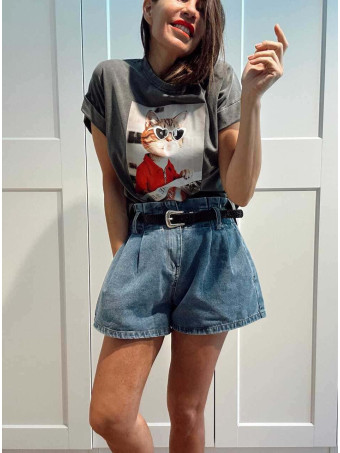 Camiseta Algodón NEWSCATTER Gris HEVE