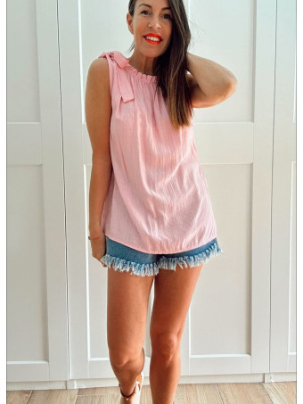 Cuerpo Crepado con Lazada TIREVA Rosa HEVE