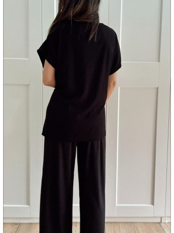 Conjunto Camiseta y Pantalón MELORINE Negro HEVE