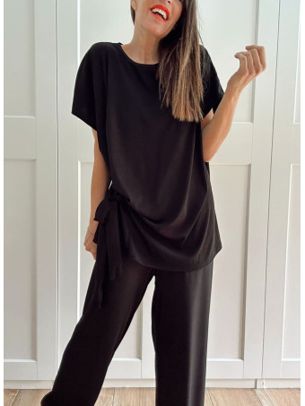 Conjunto Camiseta y Pantalón MELORINE Negro HEVE