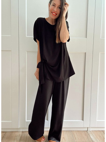 Conjunto Camiseta y Pantalón MELORINE Negro HEVE