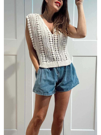Punto Crochet Algodón CHESIRE Beige HEVE