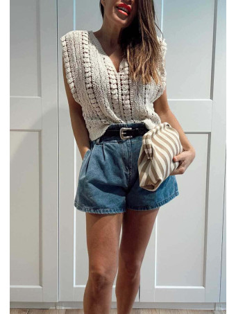 Punto Crochet Algodón CHESIRE Beige HEVE