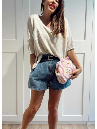 Punto Oversize con Bolsillo TABIDOO Beige HEVE