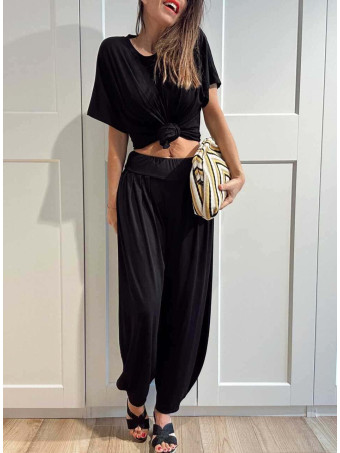 Conjunto Camiseta y Pantalón GREYZA Negro HEVE