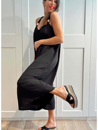 Mono Cropped Oversize LAMYRA Negro HEVE
