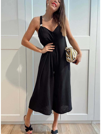 Mono Cropped Oversize LAMYRA Negro HEVE