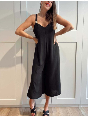 Mono Cropped Oversize LAMYRA Negro HEVE
