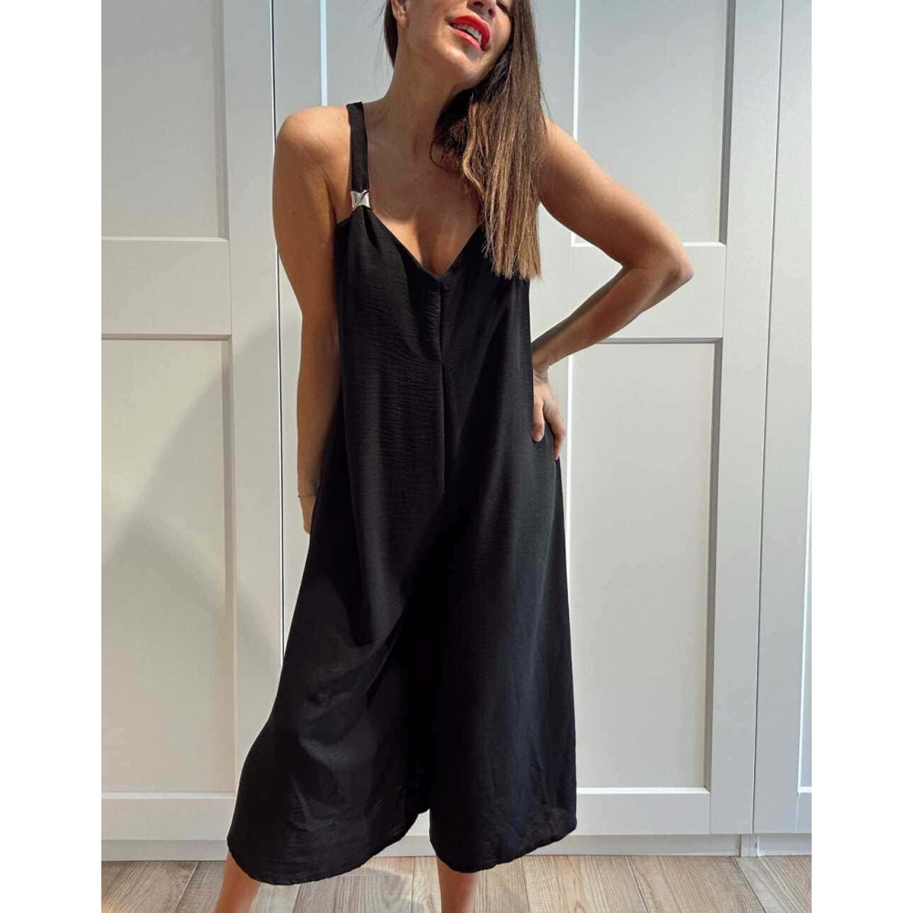 Mono Cropped Oversize LAMYRA Negro HEVE