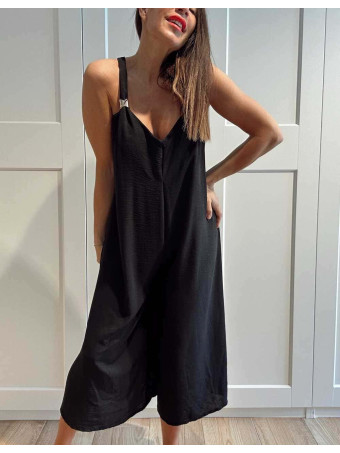 Mono Cropped Oversize LAMYRA Negro HEVE