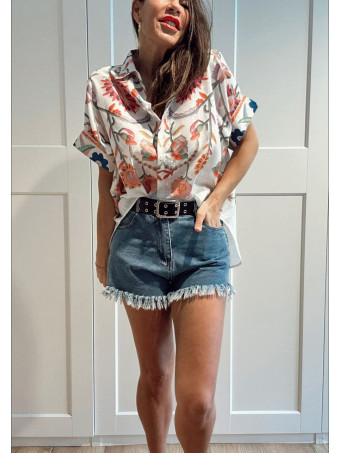 Blusa Oversize Estampada DALVIRA HEVE