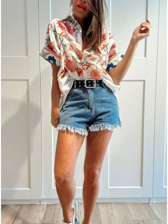 Blusa Oversize Estampada DALVIRA HEVE