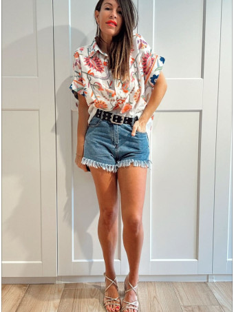 Blusa Oversize Estampada DALVIRA HEVE