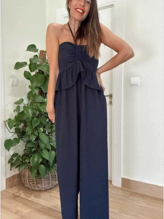 Mono Off Shoulder con Volante RUMBAYA Marino HEVE