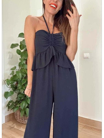 Mono Off Shoulder con Volante RUMBAYA Marino HEVE