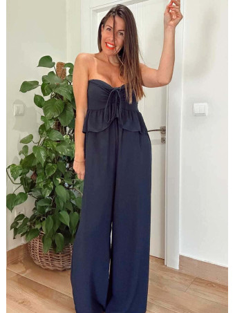 Mono Off Shoulder con Volante RUMBAYA Marino HEVE