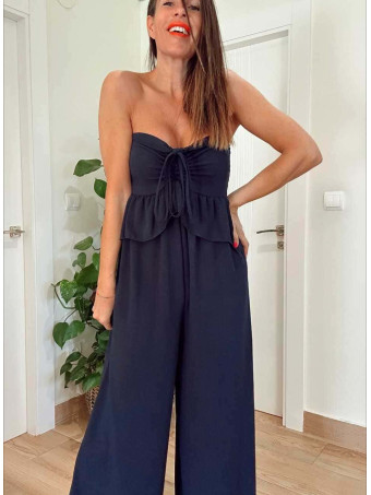 Mono Off Shoulder con Volante RUMBAYA Marino HEVE