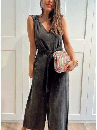 Mono Cropped con Cinturón KYLKYCE Negro HEVE