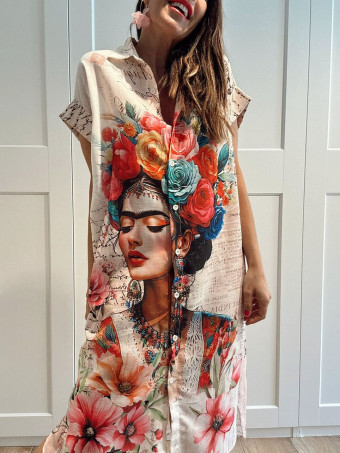 Vestido Camisero Oversize KAHLOSÍA HEVE