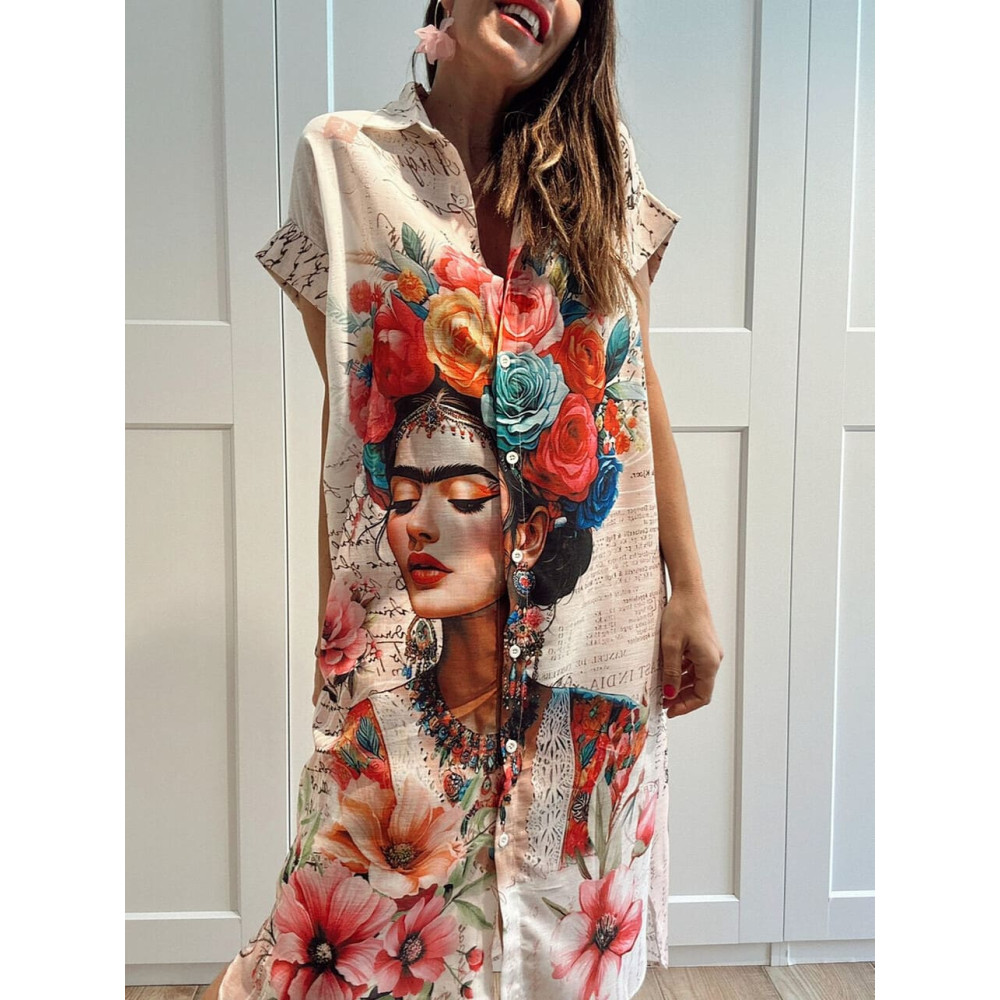 Vestido Camisero Oversize KAHLOSÍA HEVE
