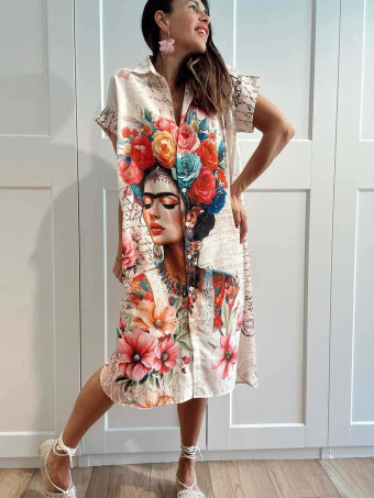 Vestido Camisero Oversize KAHLOSÍA HEVE
