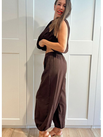 Conjunto Cuerpo y Jogger REKHA Marrón HEVE