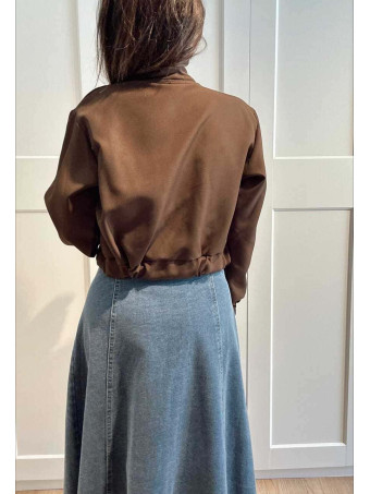 Chaqueta Maxi-Bolsillos HERLIYAN Marrón HEVE