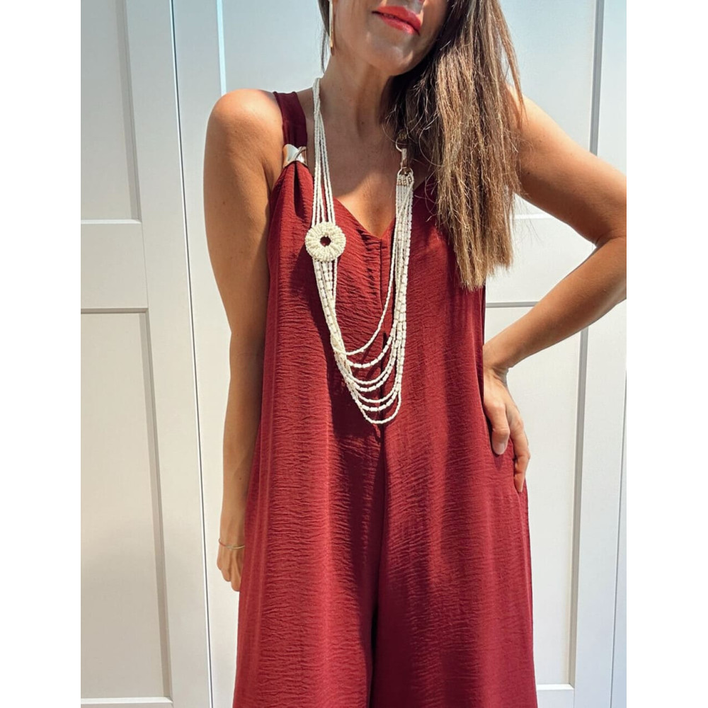 Collar Abalorios Rocalla BEADFLOW Beige 114 HEVE