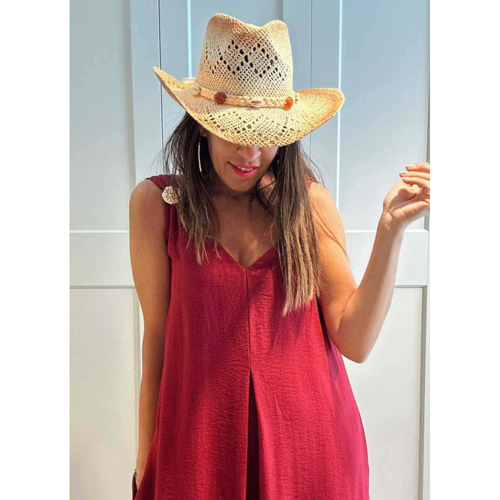 Sombrero Paja Cowboy MARUBÁ HEVE