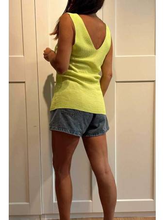 Cuerpo Punto Canalé YELNIA Amarillo Flúor HEVE