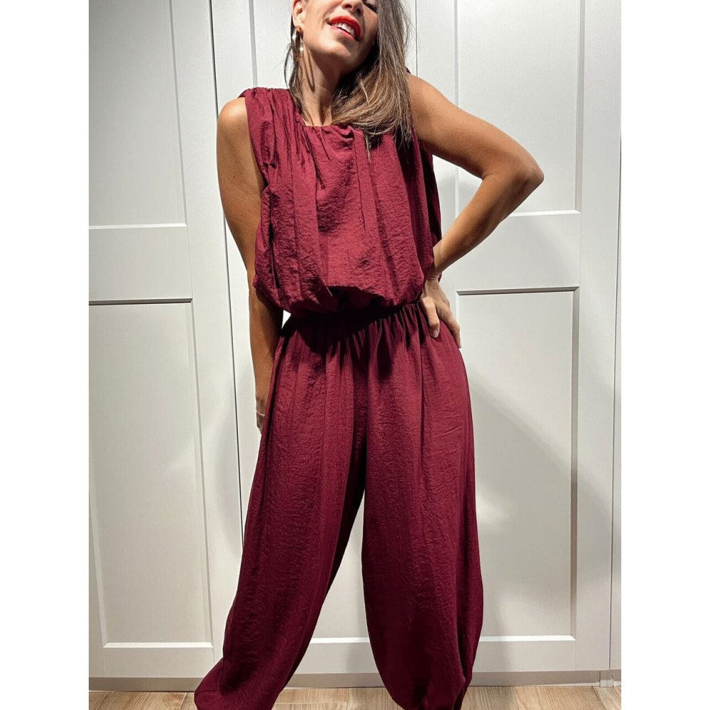 Conjunto Cuerpo y Jogger REKHA Burdeos HEVE