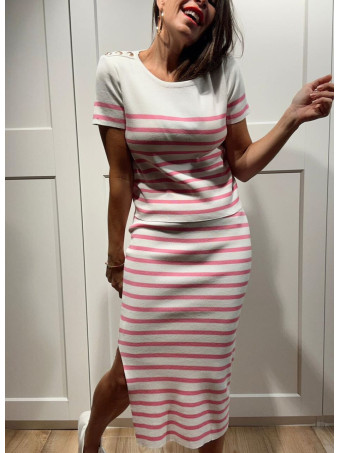 Conjunto Punto Marinero Rayas DOYRE Rosa HEVE