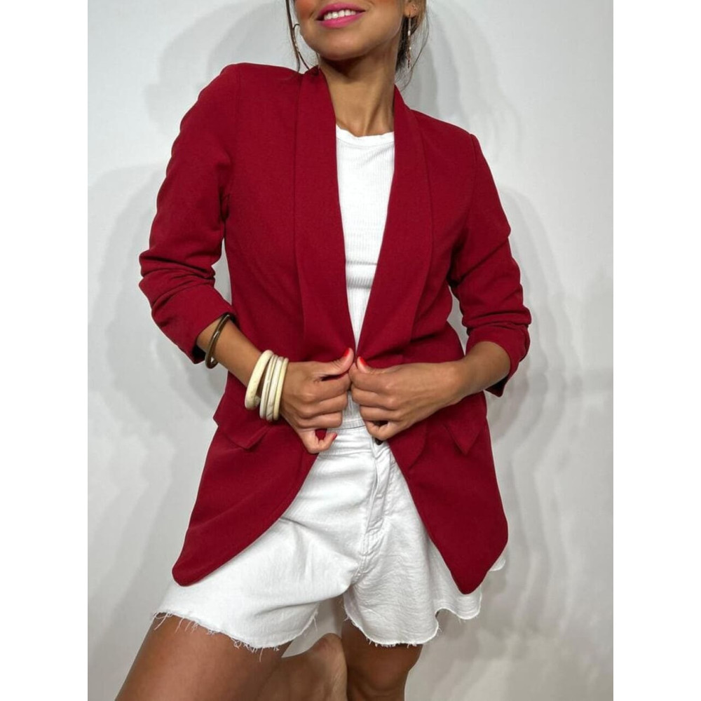 Blazer Frunces BIANCA Burdeos HEVE