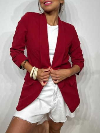 Blazer Frunces BIANCA Burdeos HEVE