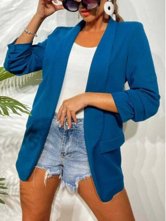 Blazer Frunces BIANCA Azul Pato HEVE