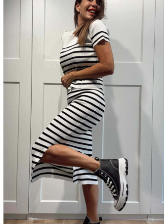 Conjunto Punto Marinero Rayas DOYRE Negro HEVE